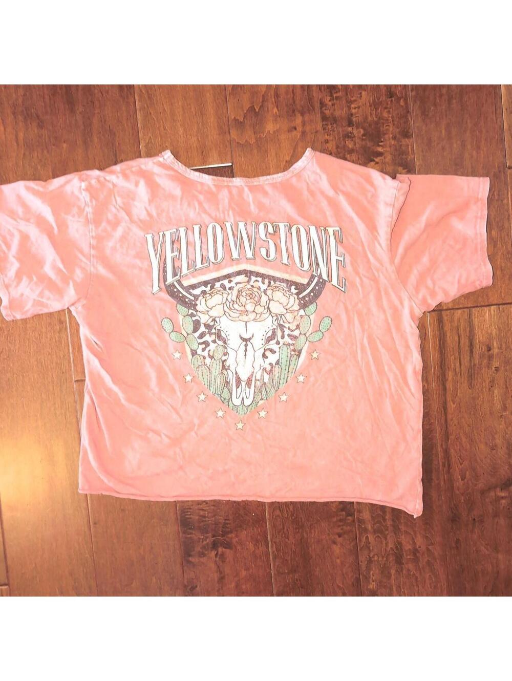 Caution To The Wind Women's Orange and Pink Tshirt